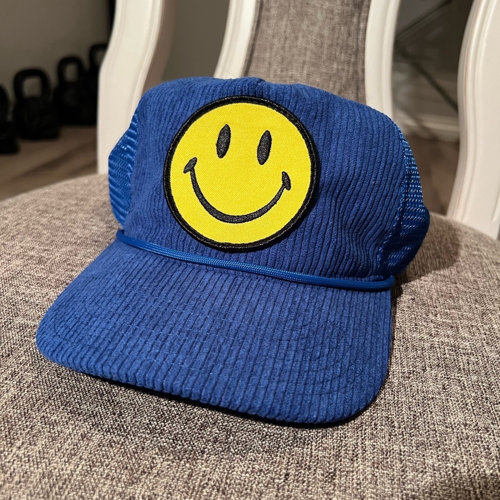 Aviator Nation SMILEY - VINTAGE CORDUROY MESH TRUCKER HAT